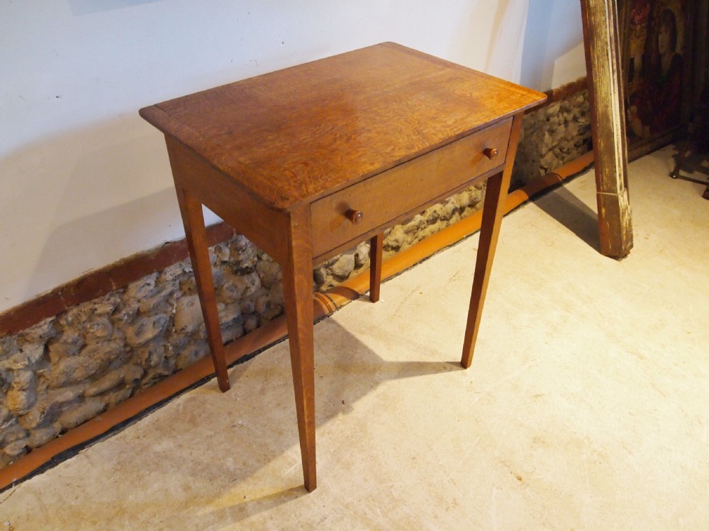 Table arts and crafts Heals Cotswold school Quarter swan Oak c1930 View IX