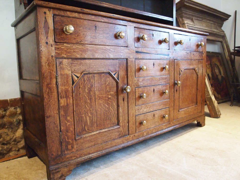 Dresser wonderful North Wales Welsh Oak Caernarfonshire c1780 View IX