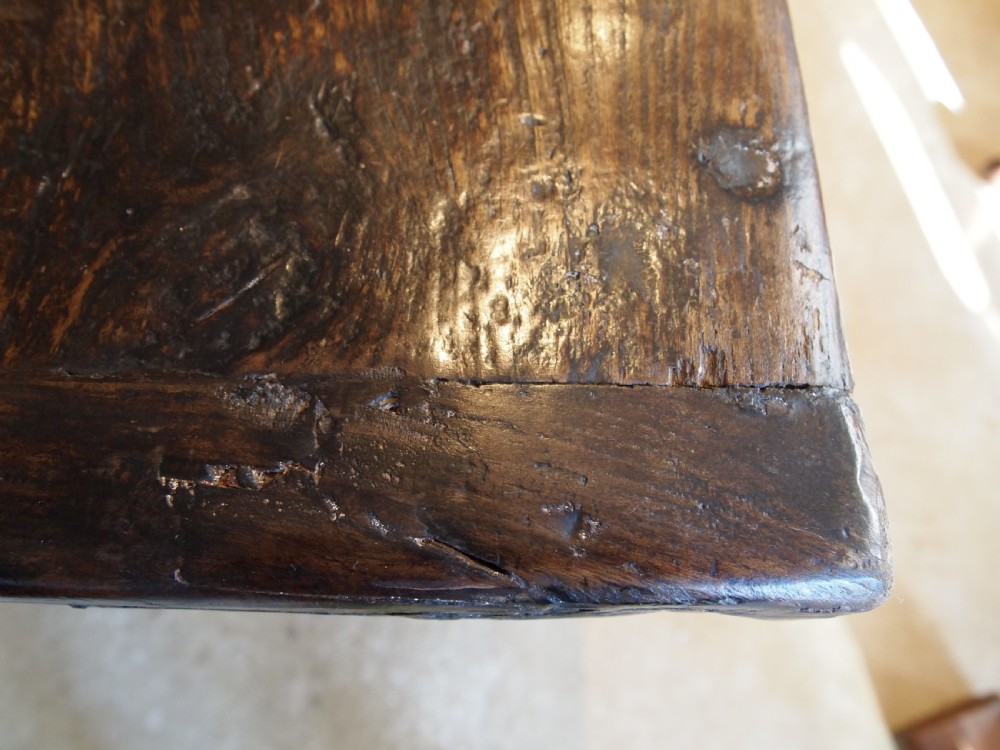Table French refectory farmhouse Elm George III c1780 View IX