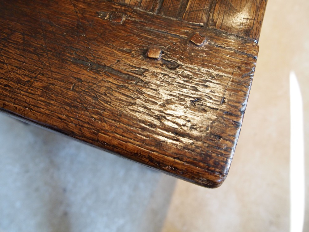Table refectory dining farmhouse French Oak with extension c1820 View VII