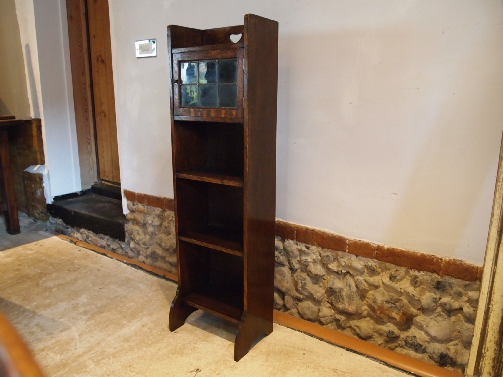 Bookcase Arts and Crafts Oak Liberty London c1900 View V