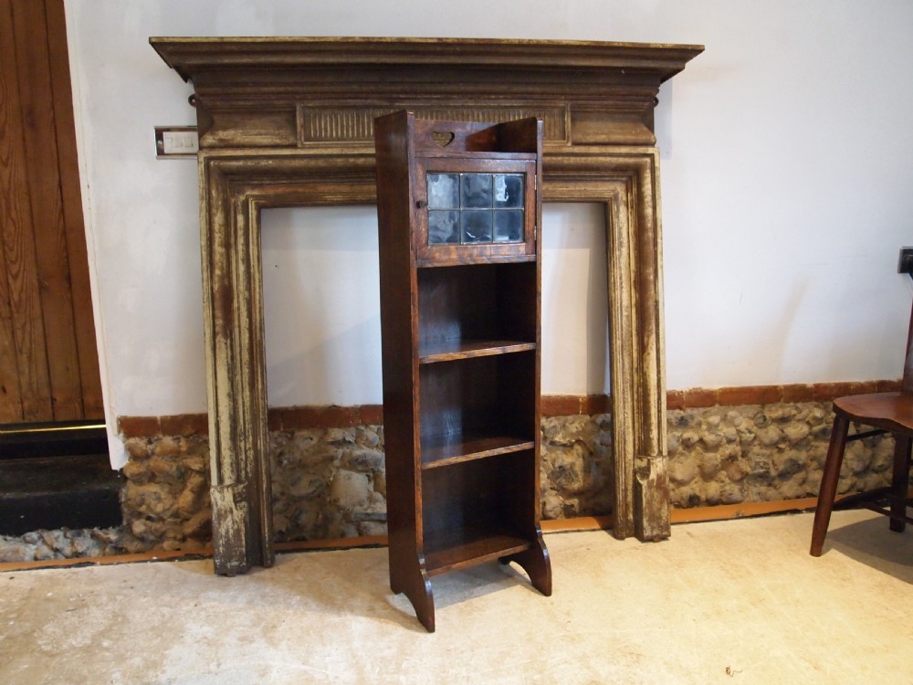 Bookcase Arts and Crafts Oak Liberty London c1900 View X