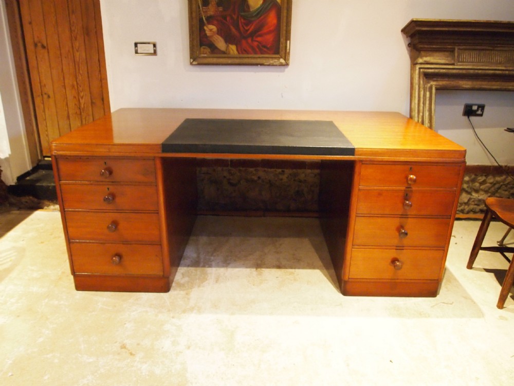 Desk rare Gimson and Slater Ltd three part desk Art Deco View V