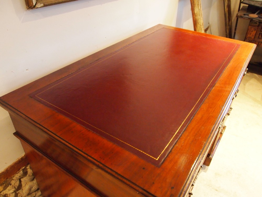 Desk stunning 3 part Victorian Walnut Arts and Crafts Hobbs and co c1870 View III