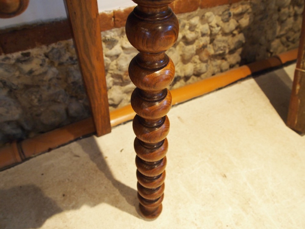 Table outstanding Irish Oak side hall console heraldic O'Brien c1880 View VI