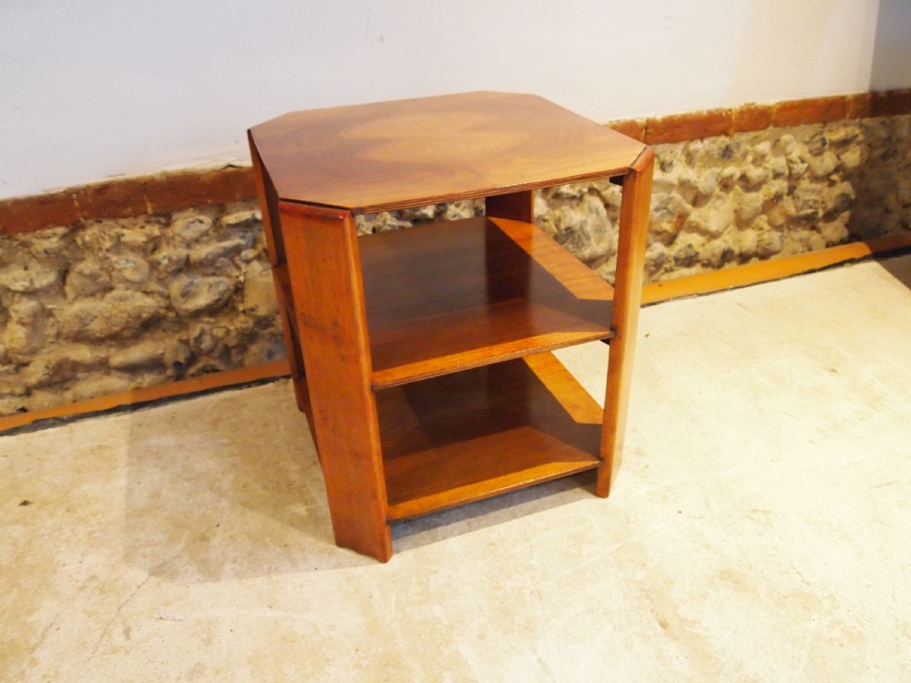 Table Walnut veneer Art Deco James Philips & Sons Bristol c1920 View IV