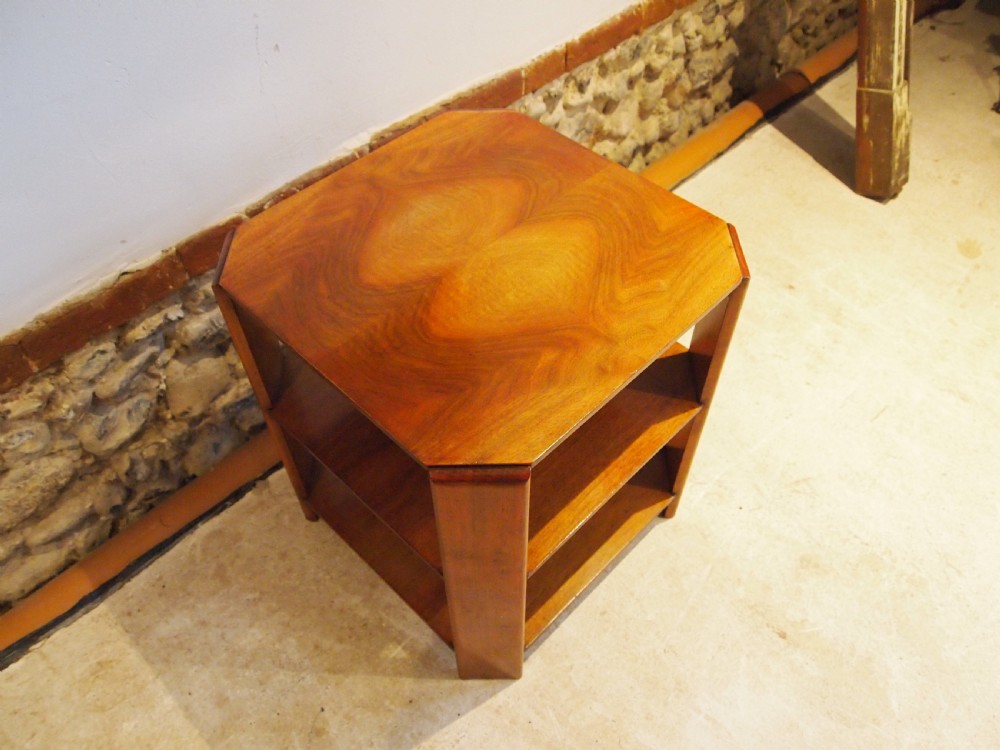 Table Walnut veneer Art Deco James Philips & Sons Bristol c1920 View V