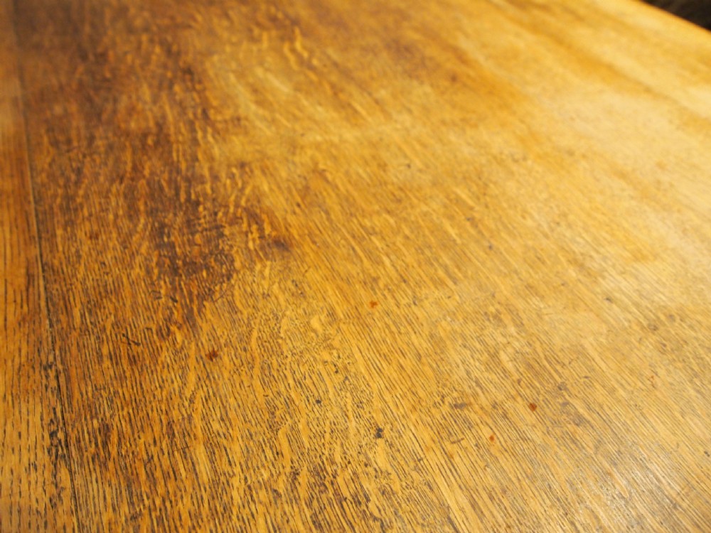 Table refectory dining English Oak 17th century style c1900 View VIII