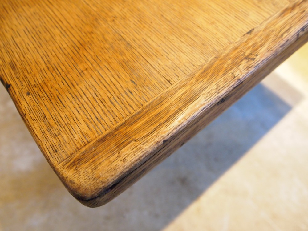 Table refectory dining English Oak 17th century style c1900 View IX