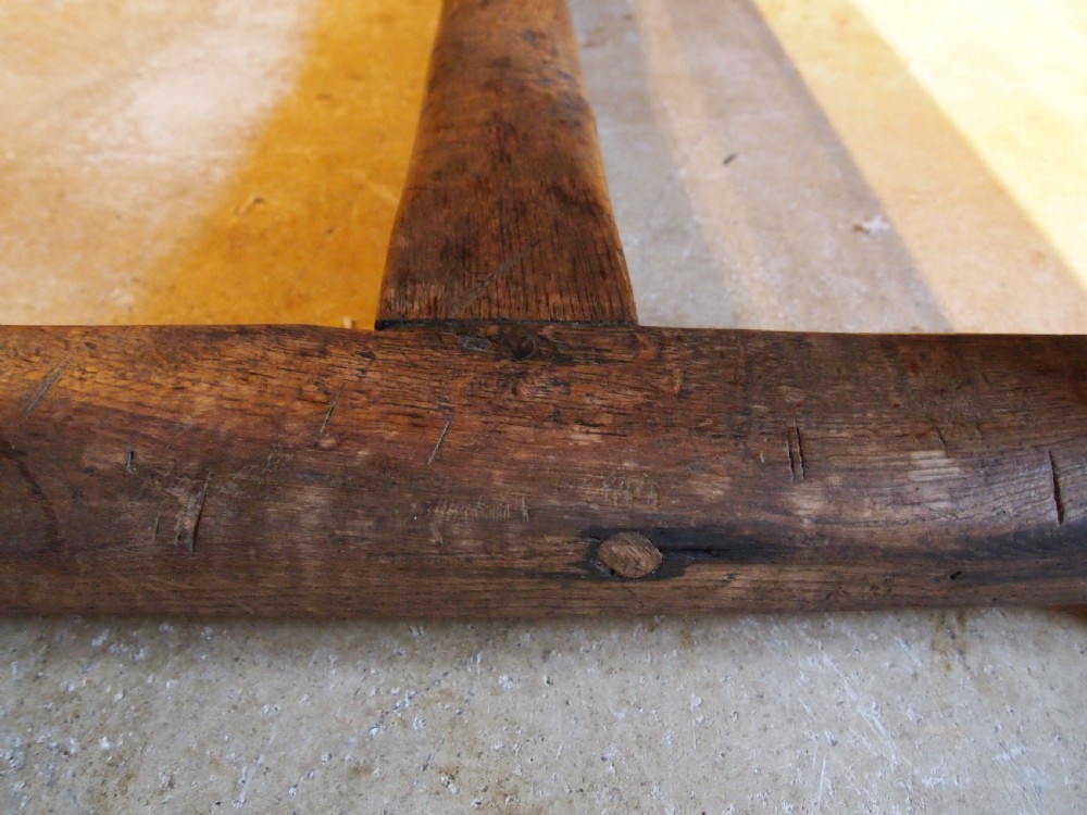 Table refectory dining English Oak 17th century style c1900 View X