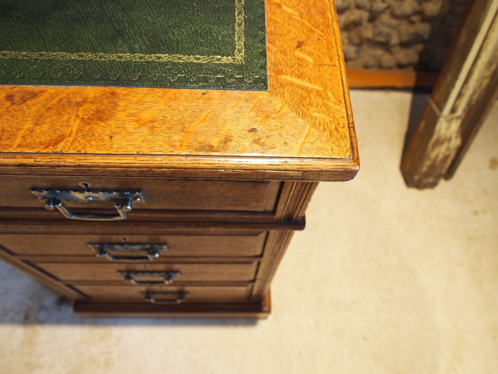 Desk wonderful Arts and Crafts Victorian Oak by Maple & Co c1890 View VII