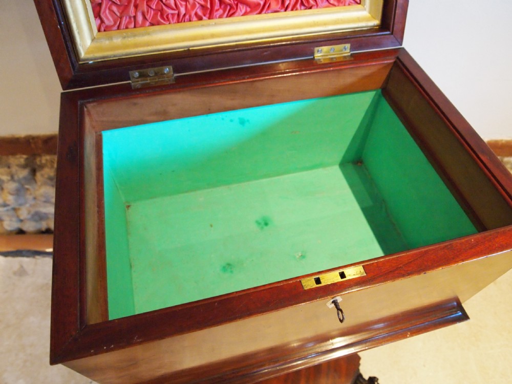 Work table outstanding sewing Fine Regency Mahogany c1820 View XII