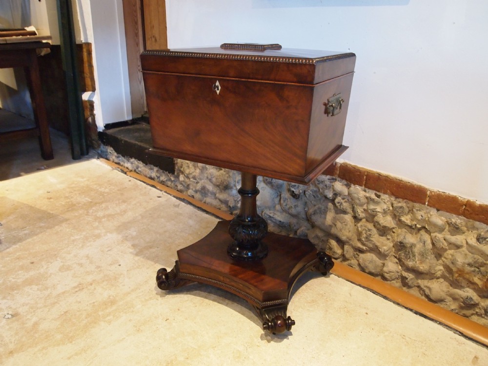 Work table outstanding sewing Fine Regency Mahogany c1820 View XV