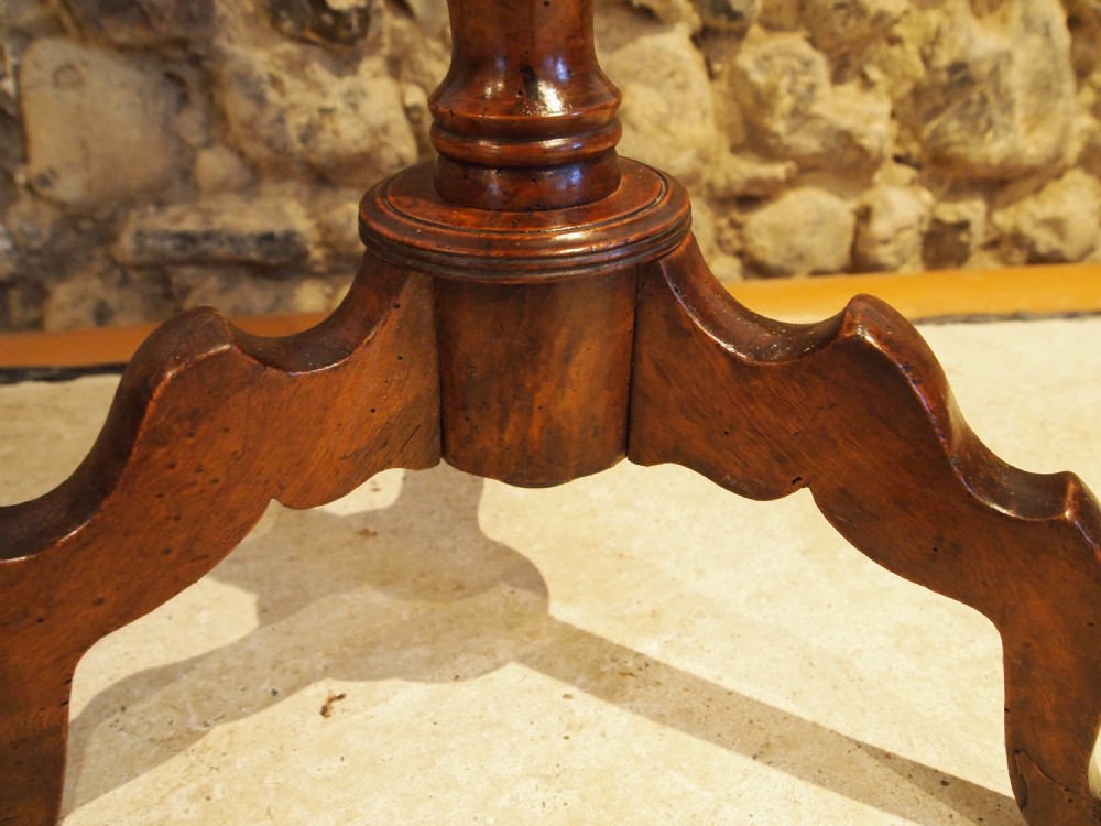 Table very rare Wych or Burr Elm hall side lamp George III c1800 View V