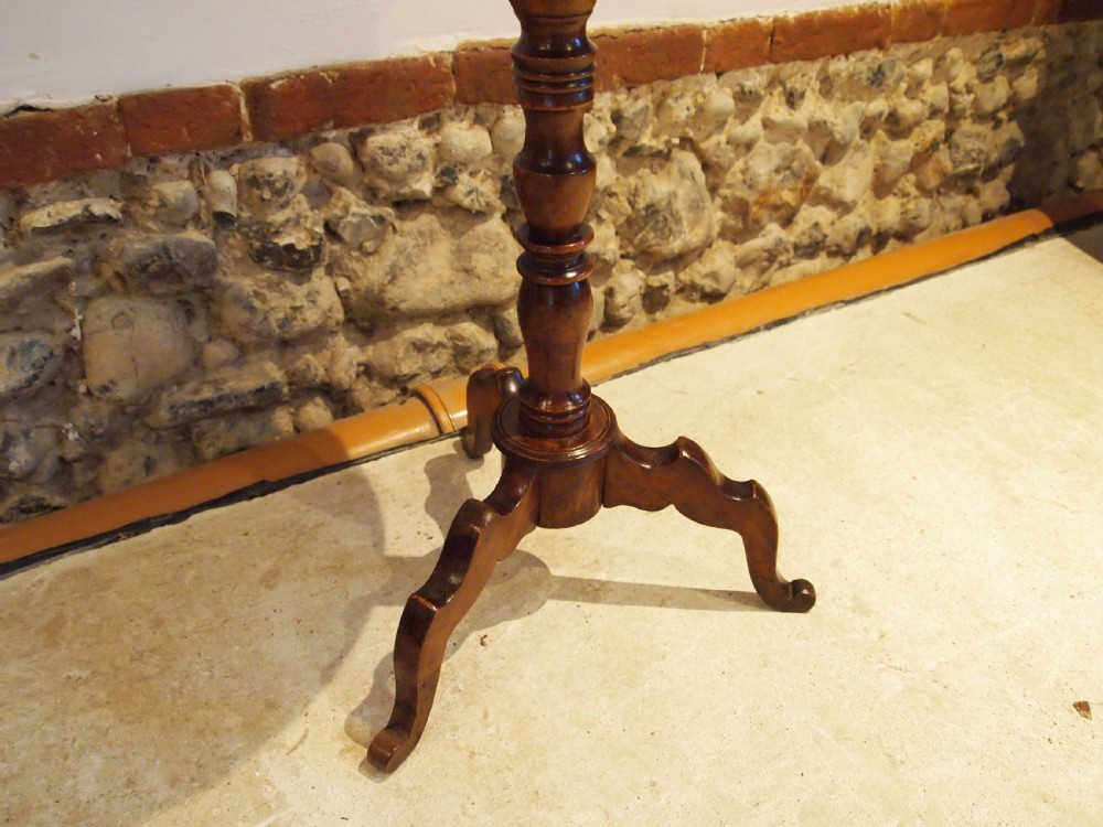 Table very rare Wych or Burr Elm hall side lamp George III c1800 View VII