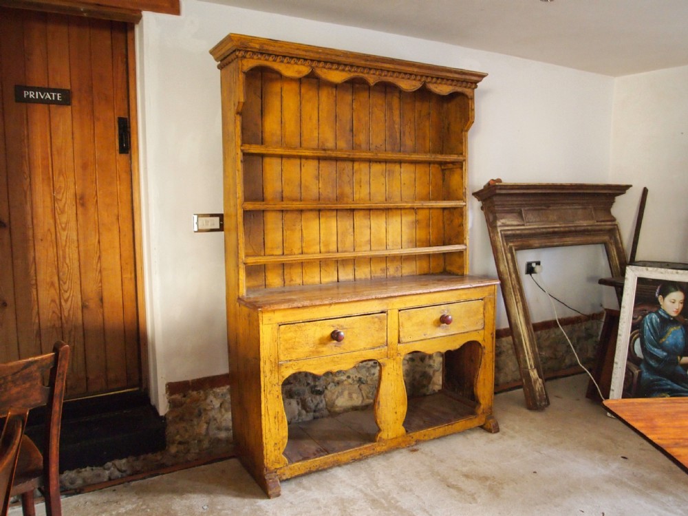 Dresser Pine Victorian original paint c1850