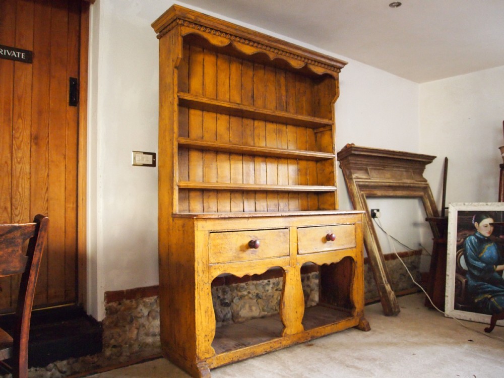 Dresser Pine Victorian original paint c1850 View IV