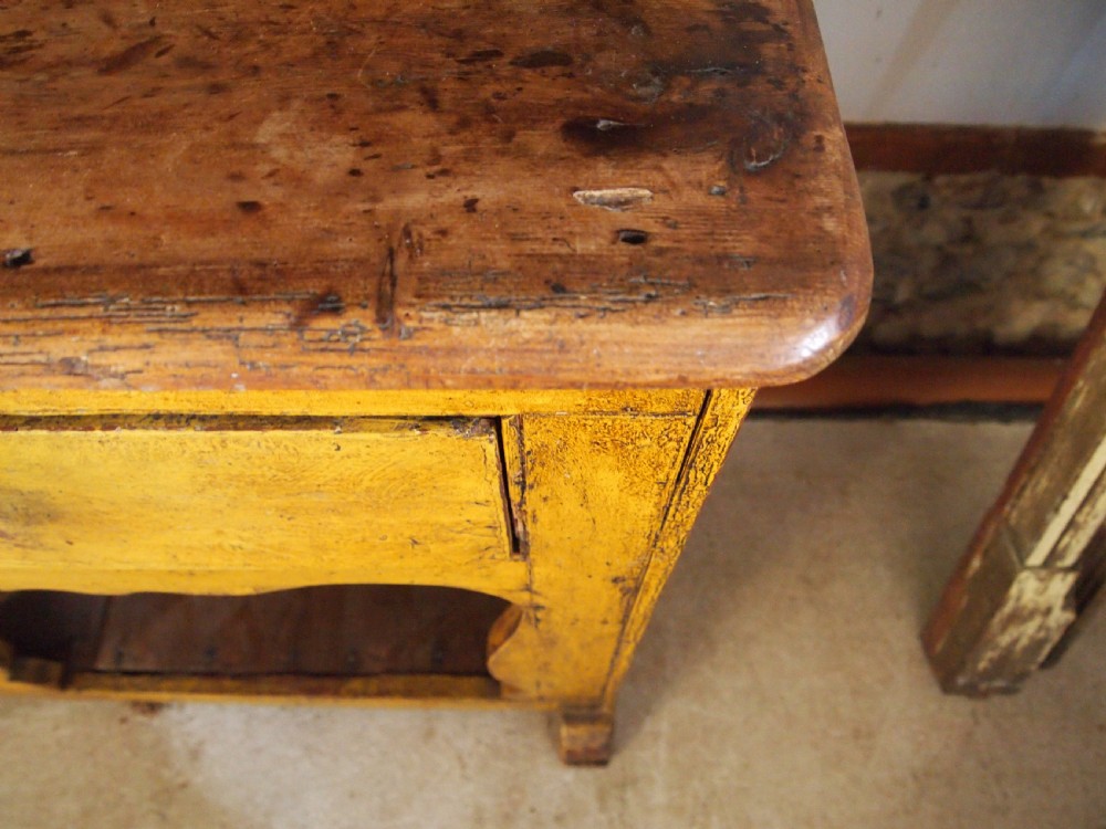 Dresser Pine Victorian original paint c1850 View VIII
