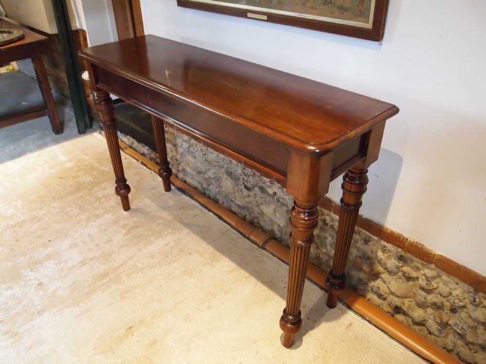 Table hall console side Victorian Chamberlains Norwich c1890 View IX