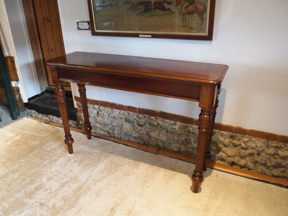 Table hall console side Victorian Chamberlains Norwich c1890 View X