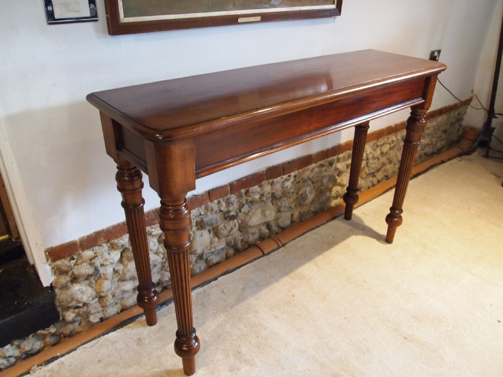 Table hall console side Victorian Chamberlains Norwich c1890 View XI