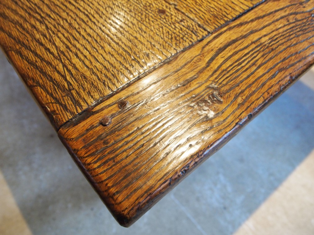 Table stunning English Oak Refectory farmhouse dining provenance c1780 View IV