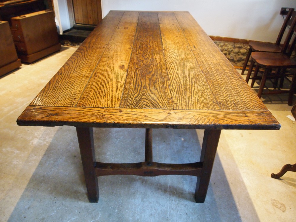 Table stunning English Oak Refectory farmhouse dining provenance c1780 View XIII