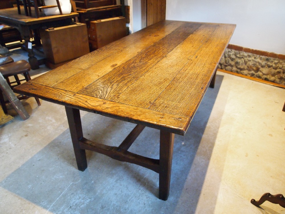 Table stunning English Oak Refectory farmhouse dining provenance c1780 View XV