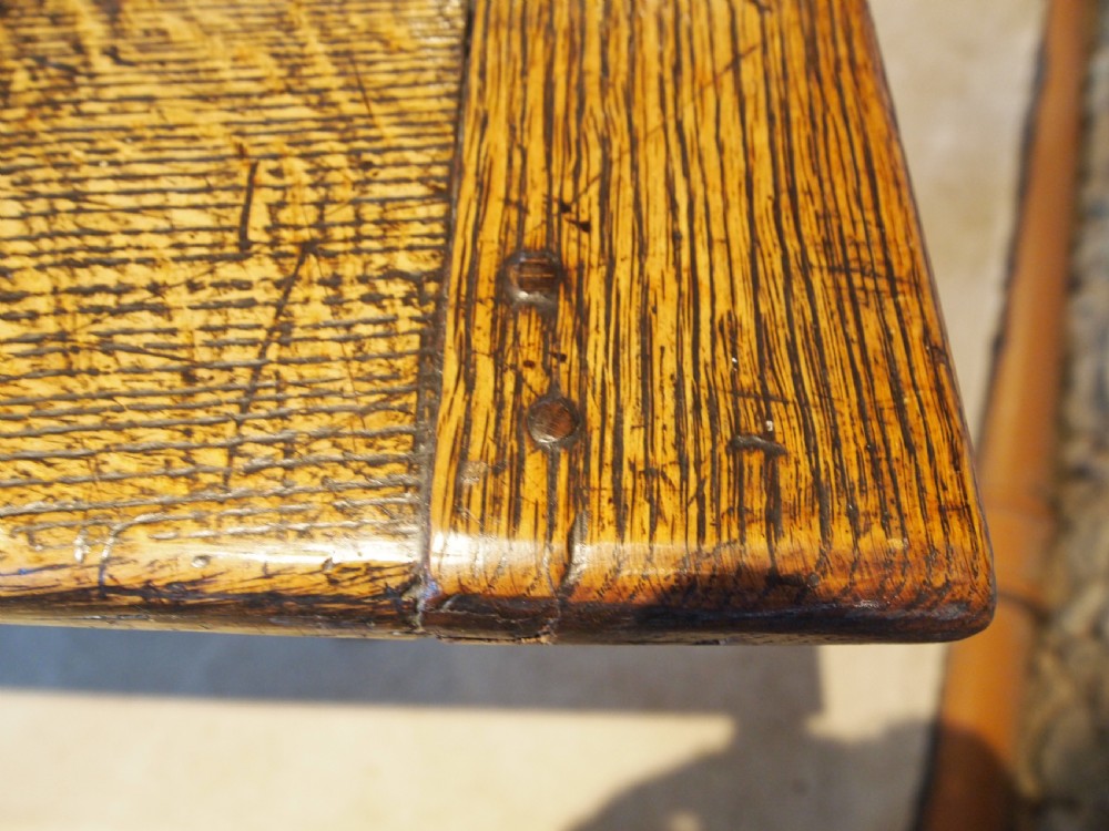 Table stunning English Oak Refectory farmhouse dining provenance c1780 View XVI
