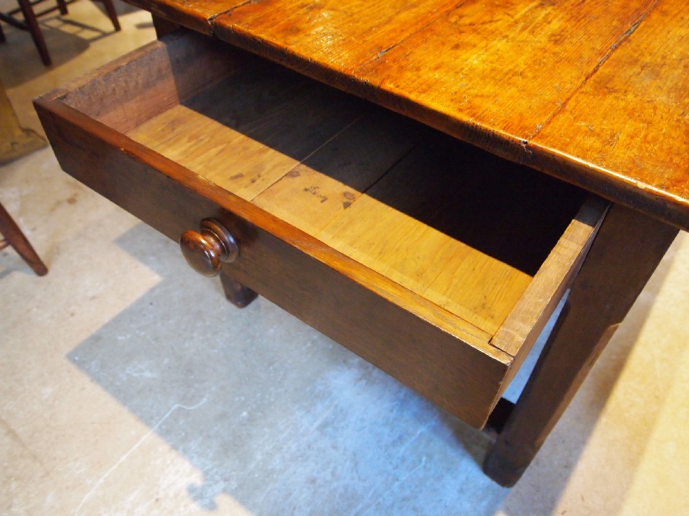 Table French Oak and Pine refectory Farmhouse dining table c1800 View XI