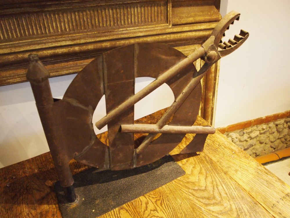 Weather Vane Quincaillerie Shop sign French metal folk art c1890 View XIII