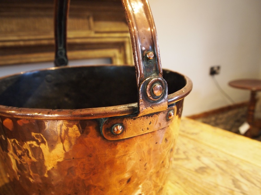 Bucket very rare George III Copper large stunning condition c1810 View VI