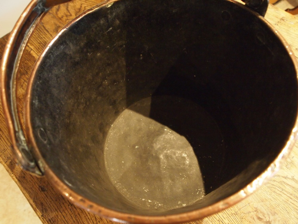 Bucket very rare George III Copper large stunning condition c1810 View VII