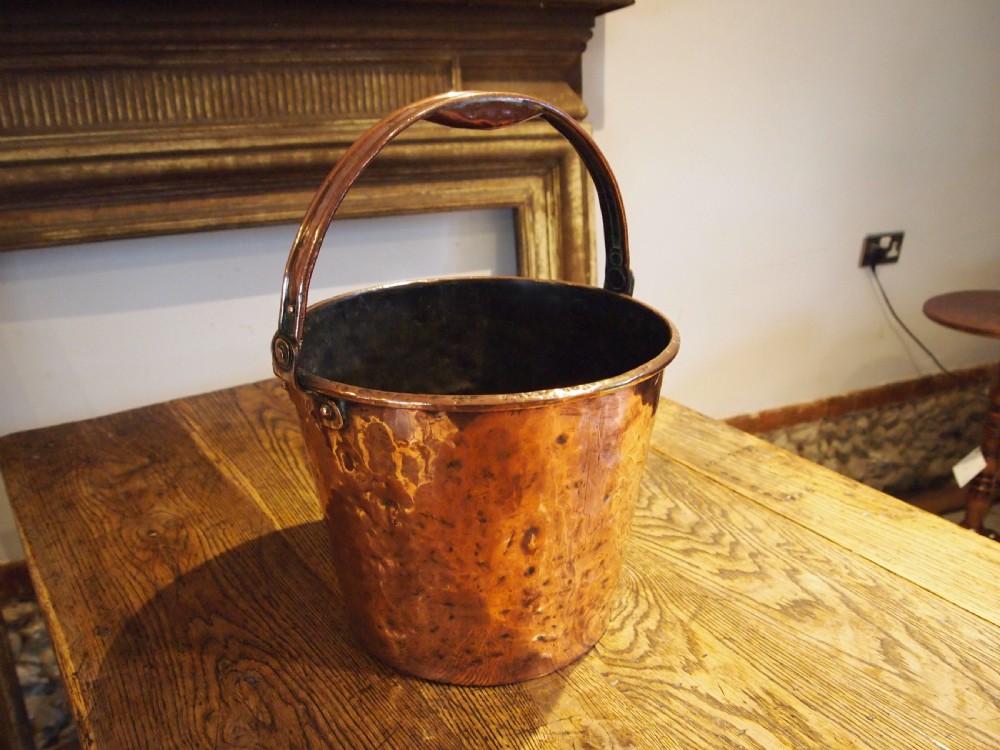 Bucket very rare George III Copper large stunning condition c1810 View VIII