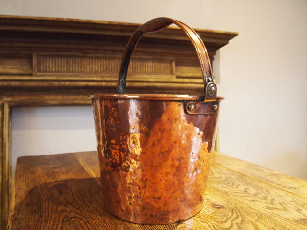 Bucket very rare George III Copper large stunning condition c1810 View IX