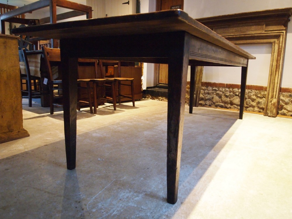 Table stunning French Oak refectory dining large farmhouse c1860 View IV
