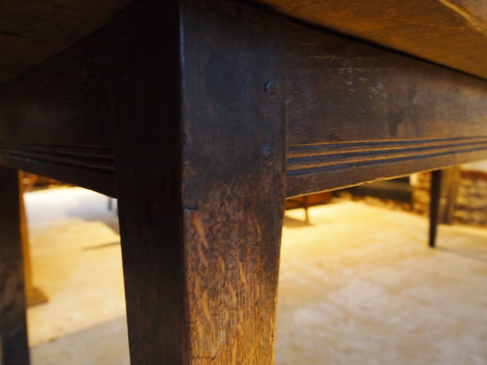 Table stunning French Oak refectory dining large farmhouse c1860 View X