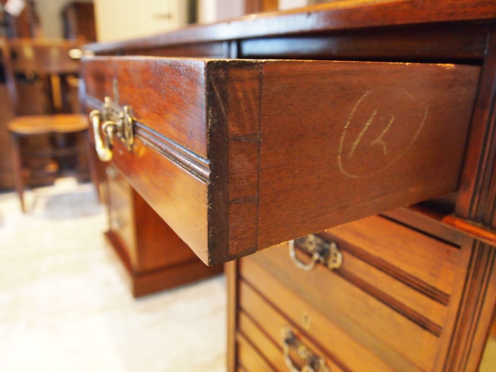 Desk fine quality Arts and Crafts Walnut James Shoolbred c1880 View VI