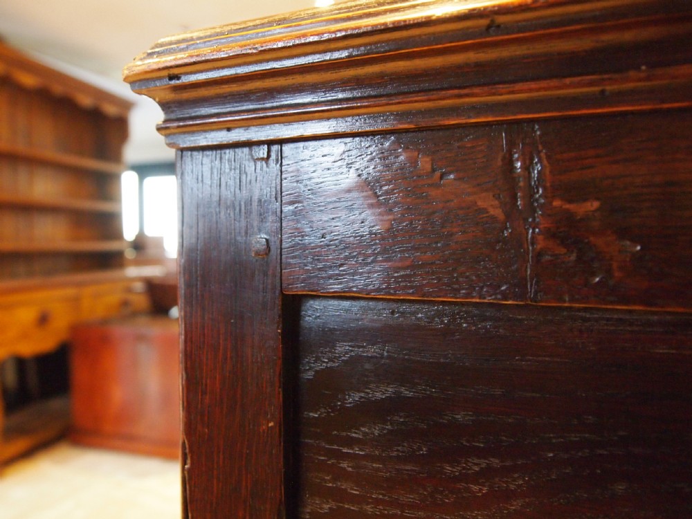 Chest of drawers stunning rare Charles II Oak c1680 View VII