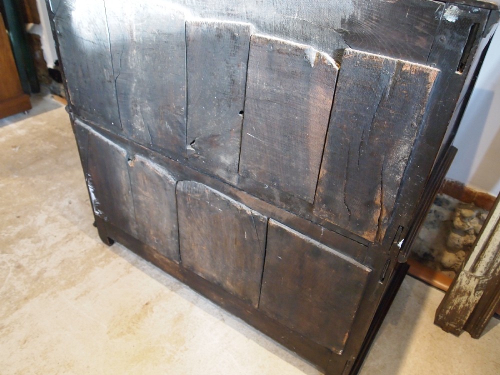 Chest of drawers stunning rare Charles II Oak c1680 View VIII