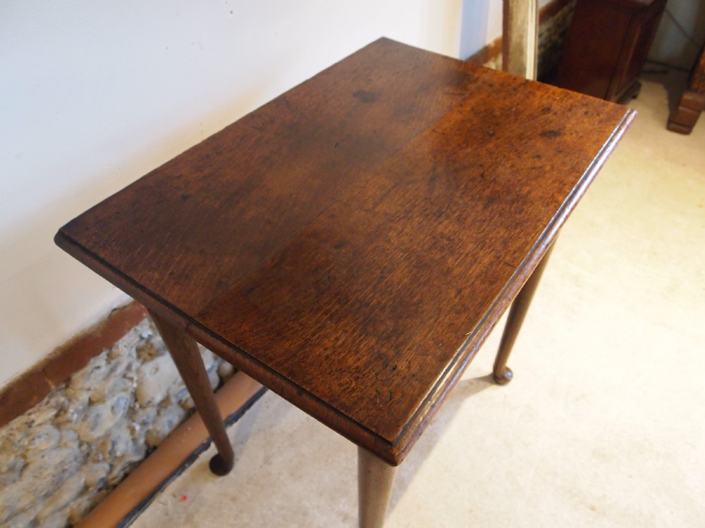 Table Lowboy charming George II Oak c1740 View IV