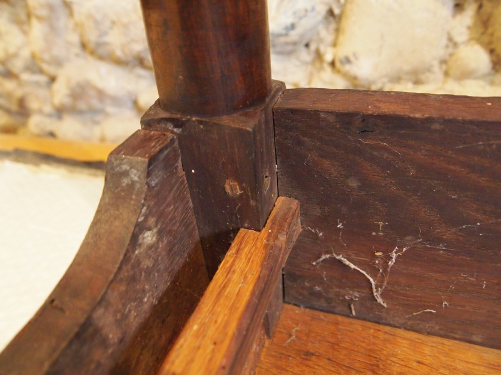 Table Lowboy charming George II Oak c1740 View XII