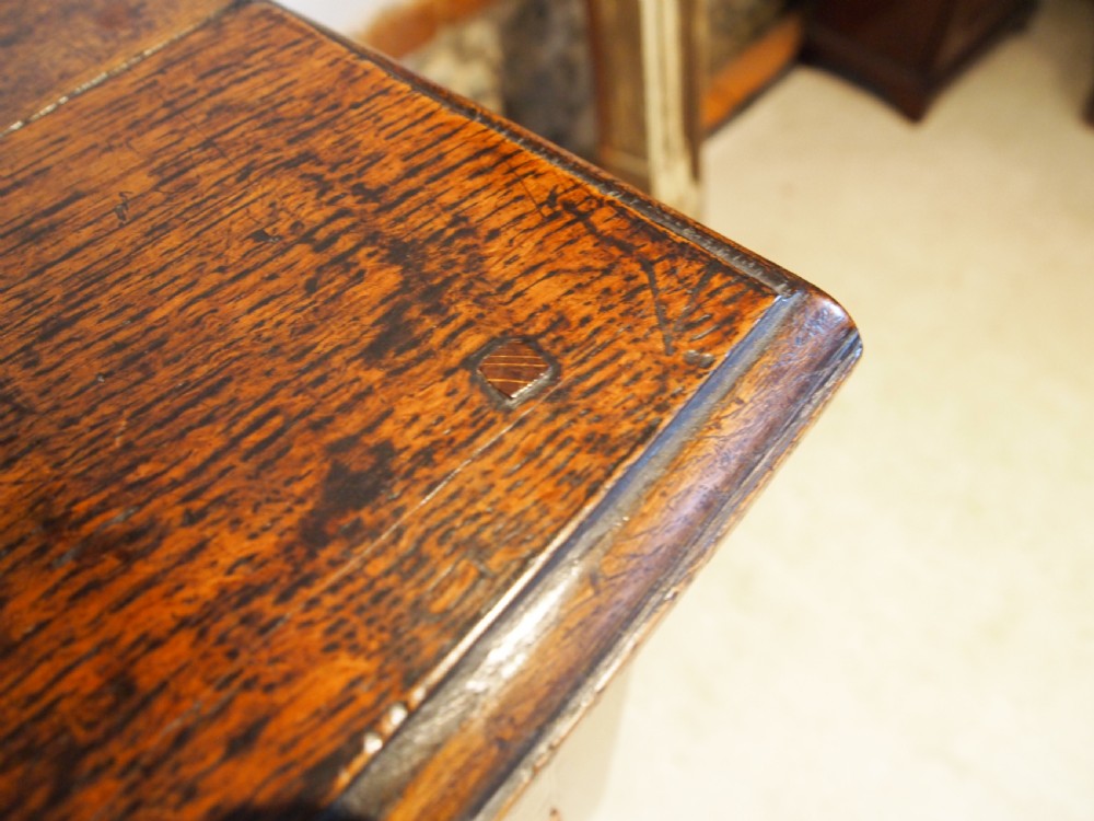 Table lowboy outstanding George II Oak hall lamp side c1740 View II