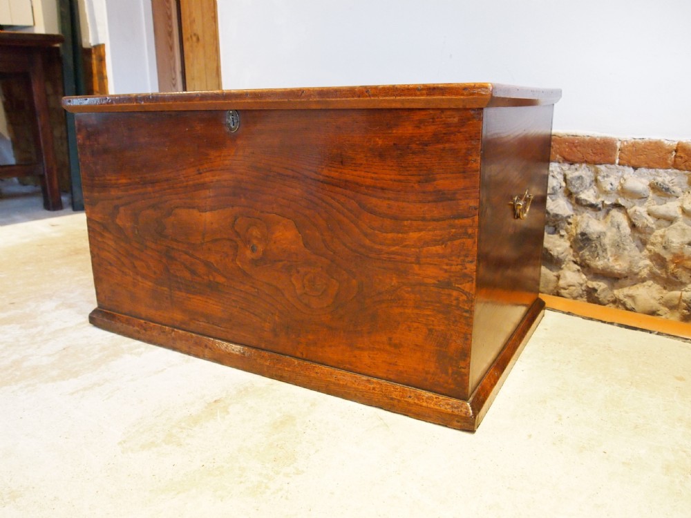 Chest trunk coffer blanket box George III Elm c1800