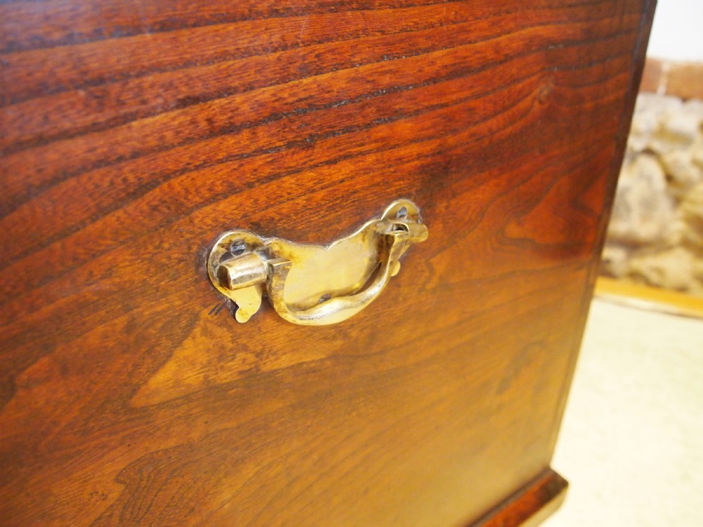 Chest trunk coffer blanket box George III Elm c1800 View V