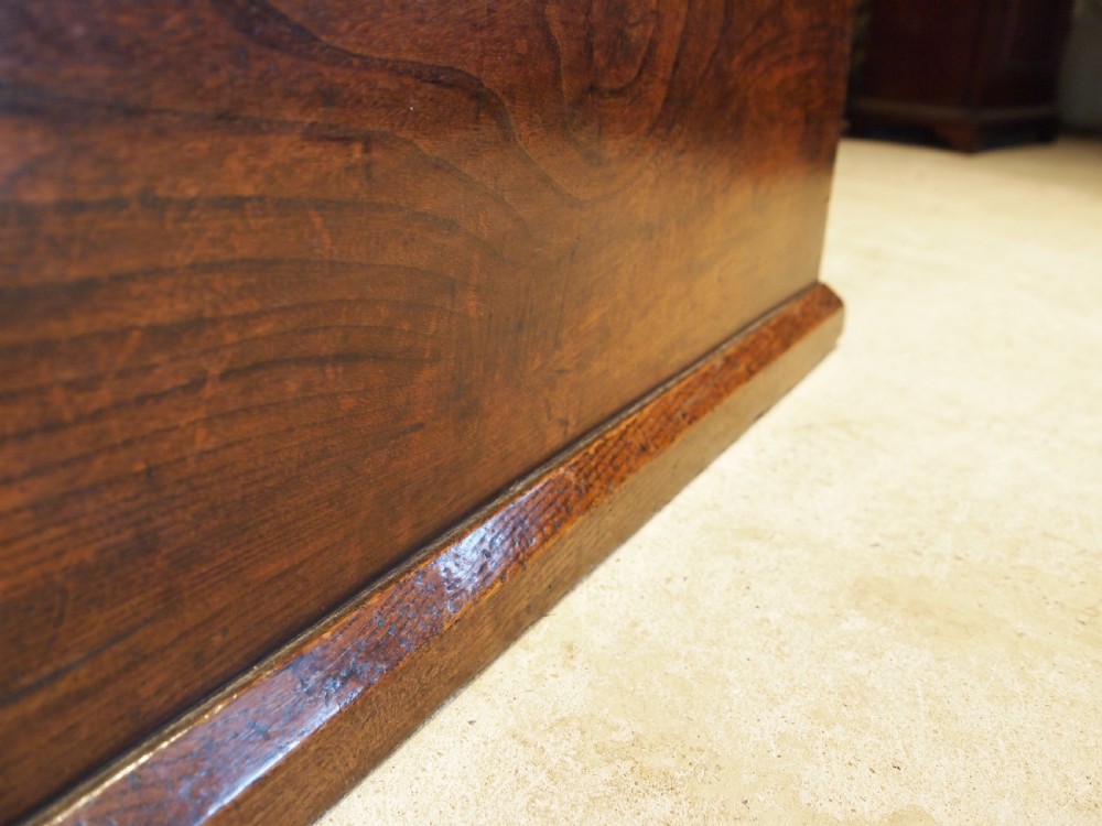 Chest trunk coffer blanket box George III Elm c1800 View VI