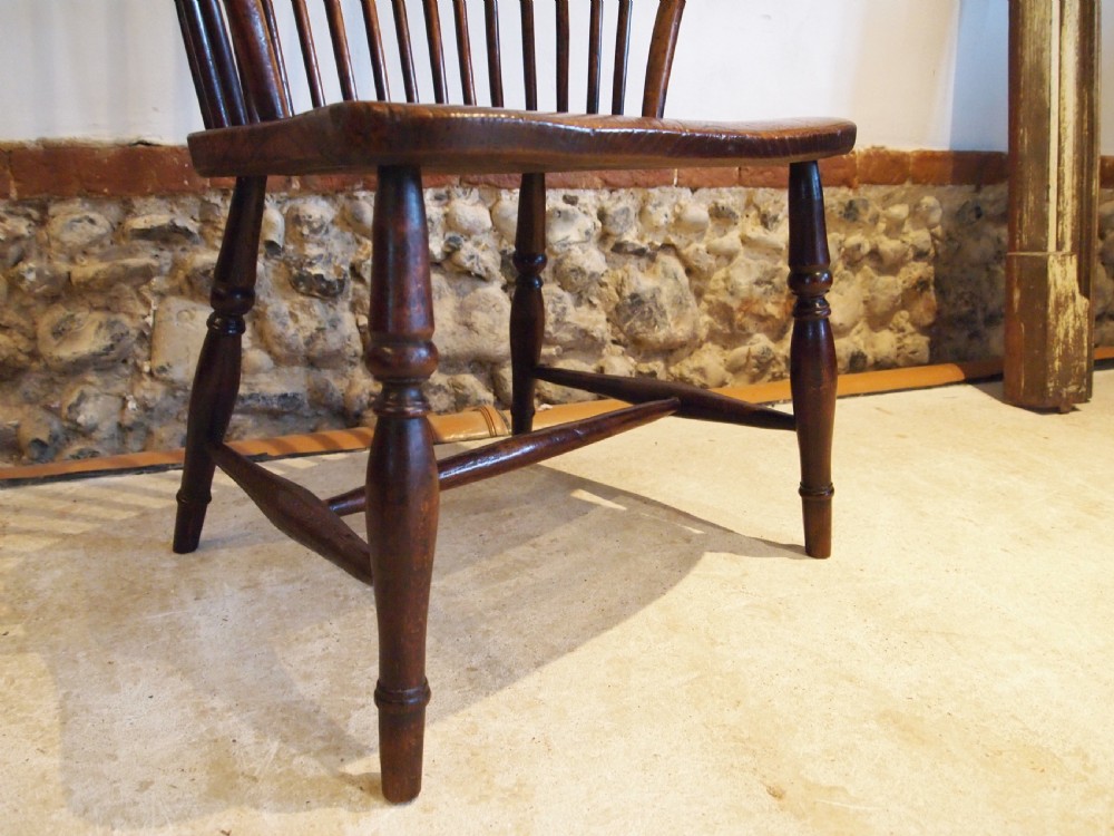 Chair Windsor rare stunning George III Ash Elm c1800 View VIII