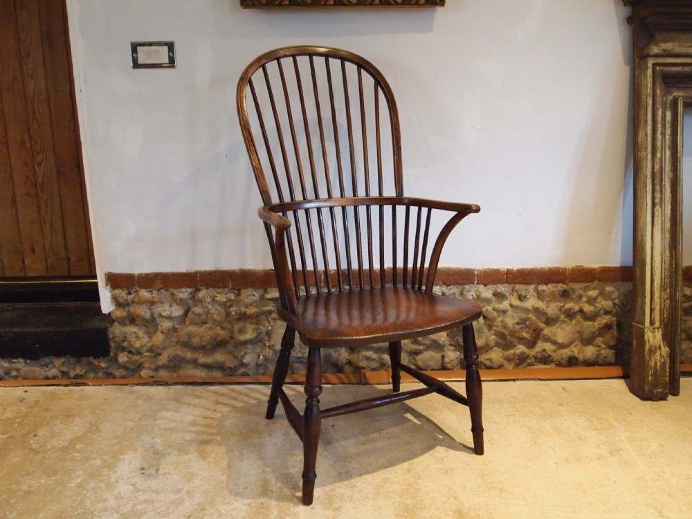 Chair Windsor rare stunning George III Ash Elm c1800 View IX