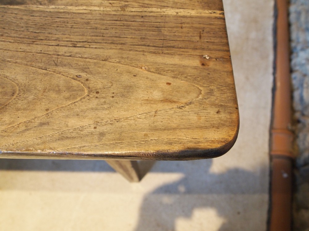 Table rare French Chestnut refectory farmhouse dining c1800 View VII
