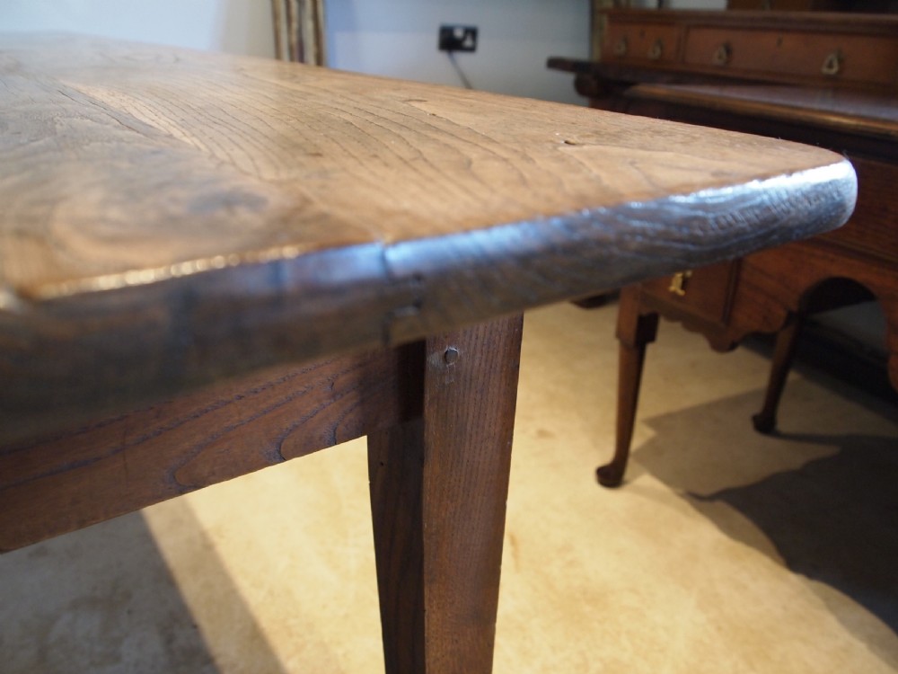Table rare French Chestnut refectory farmhouse dining c1800 View VIII